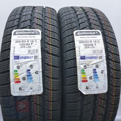 3. Opony 205/60 R16C 4x CONTINENTAL 100/98T VanContact Winter Zimowe 2022 Nieużywane