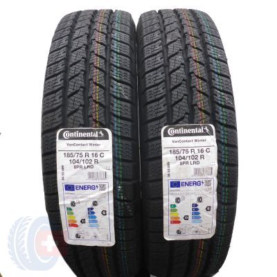 2 x CONTINENTAL 185/75 R16C 104/102R VanContact Winter Zima 2022 Jak Nowe Nieużywane