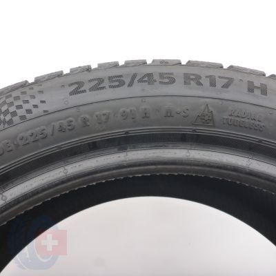 7. Opony 225/45 R17 4x CONTINENTAL 91H WinterContact TS860S RunFlat BMW Zimowe 2022 Jak Nowe Nieużywane 
