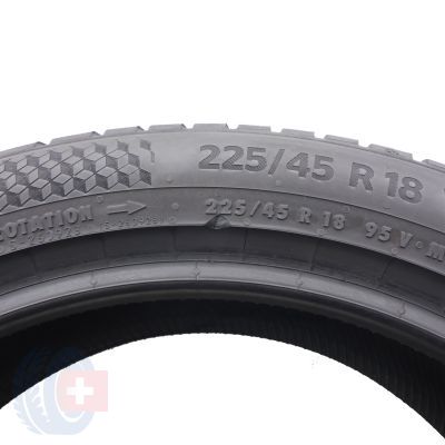 8. 4 x CONTINENTAL 225/45 R18 95V XL WinterContact TS870P Zima 2021 6-6,5mm