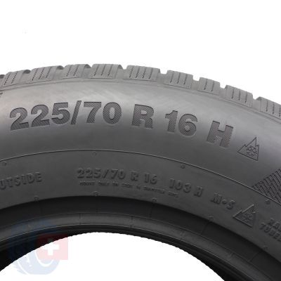 6. Opony 225/70 R16 2x CONTINENTAL 103H WinterContact TS 850 P SUV Zimowe 2021 Nieeużywane 