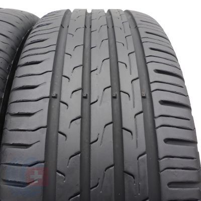 3. 2 x CONTINENTAL 195/55 R15 85H EcoContact 6 Lato 2021 6-6.2mm 