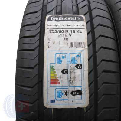 2. 2 x CONTINENTAL 255/60 R18 112V XL ContiSportContact 5 SUV Lato 2017 Jak Nowe Nieużywane