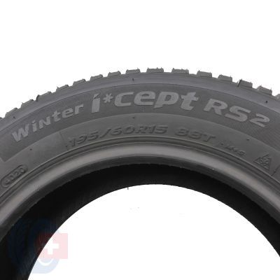 4. Opony 195/60 R15 2x HANKOOK 88T Winter I Cept RS2 W452 Zimowe 2020 Jak Nowe 7,8-8mm