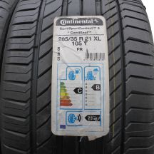 2. 2 x CONTINENTAL 285/35 R21 105Y XL ContiSportContact 5 BMW Seal Lato 2019 Jak Nowe