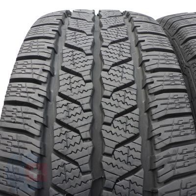 2. Opony 225/65 R16C 2x CONTINENTAL 112/110R VanContactWinter Zimowe 2023 10mm JAK NOWE 