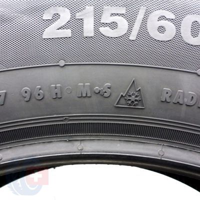 6. Opony 215/60 R17 2x CONTINENTAL 96H ContiWinterContact TS 830P M0 Zimowe 2022 Jak Nowe