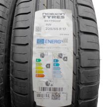 2. Opony 225/65 R17 2x NOKIAN 102H Wetproof SUV Letnie 2022 Jak Nowe