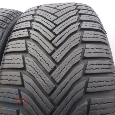 4. Opony 215/55 R17 2x MICHELIN 94H Alpin6 Zimowe 2022 Jak Nowe 7,5mm