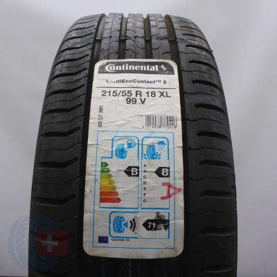 Opona 215/55 R18 1x CONTINENTAL 99V XL ContiEcoContact 5 Letnie 2018 