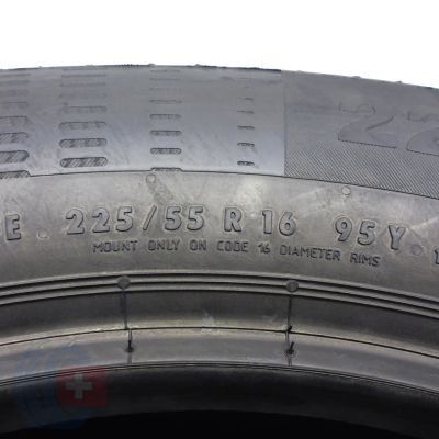 5. Opony 225/55 R16 4x CONTINENTAL 95Y ContiEcoContact 5 letnie 2019 Jak Nowe