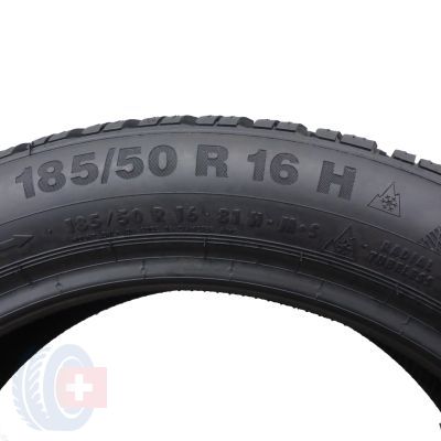 4. 2 x CONTINENTAL 185/50 R16 81H ContiWinterContact TS850 Zima 2016 8mm