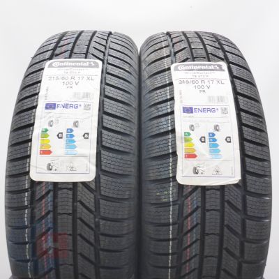 Opony 215/60 R17 2x CONTINENTAL 100V XL WinterContact TS 870 P Zimowe 2022