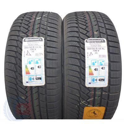 3. 4 x CONTINENTAL 255/50 R18 106V XL WinterContact TS850P SUV Zima 2020 Jak Nowe