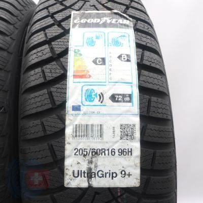 2. Opony 205/60 R16 2x GOODYEAR 96H XL UltraGrip 9+ Zimowe 2019 Jak Nowe Nieużywane
