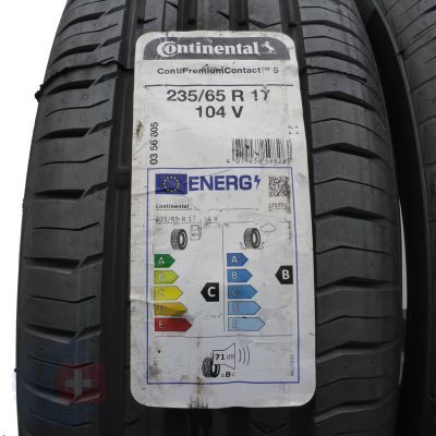 2. Opony 235/65 R17 4x CONTINENTAL 104V ContiPremiumContact 5 Suv Letnie 2019/20/22 Jak Nowe 