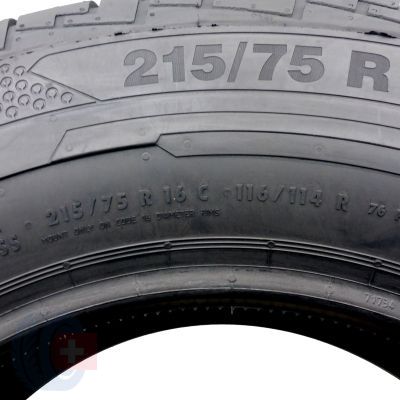 4. 1 x CONTINENTAL 215/75 R16C 116/114R ContiVanContact 100 Lato 2016 Nieużywana