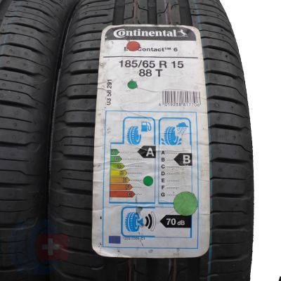 2. 2 x CONTINENTAL 185/65 R15 88T EcoContact 6 Lato 2019 Jak Nowe Nieużywane