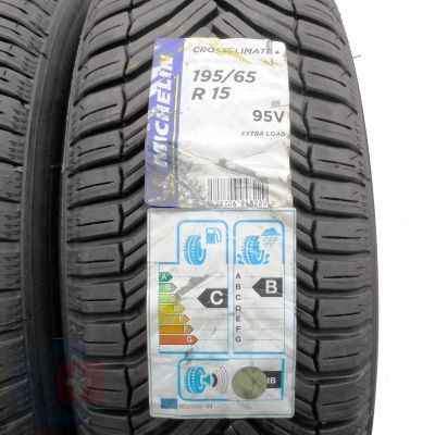 2. Opony 195/65 R15 2x MICHELIN 95V XL CrossClimate+ Wielosezonowe 2021 Jak Nowe 
