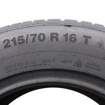 3. 1 x CONTINENTAL 215/70 R16 100T WinterContact TS850P Zima 2021 Jak Nowa