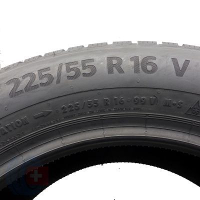 5. Opona 225/55 R16 1x CONTINENTAL 99V WinterContact TS 870 P Zimowa 2023 Jak Nowa
