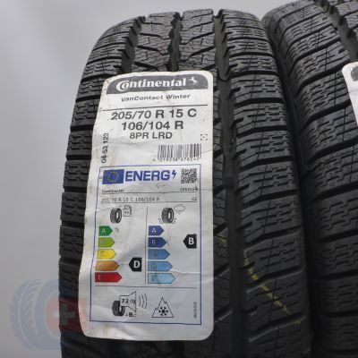 2. Opony 205/70 R15C 4x CONTINENTAL 106/104R VanContact Winter Zimowe 2021, 2022 Nieużywane  2. Opony 205/70 R15C 4x CONTINENTAL 106/104R VanContact Winter Zimowe 2021, 2022 Nieużywane
