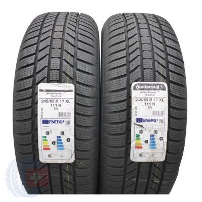 Opony 245/65 R17 2x CONTINENTAL 111H XL WinterContact TS 870 P Zimowa 2022 Nieużywana 