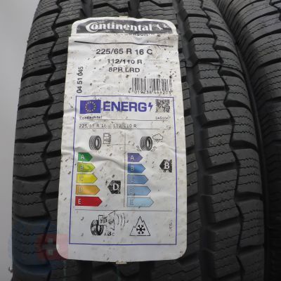 3. Opony 225/65 R16C 2x CONTINENTAL 112/110R VancoFourSeason2 Wielosezonowe 2024 Nieużywane 