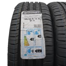 2. Opony 195/55 R16 2x CONTINENTAL 91V ContiPremiumContact 5 Letnie 2018/19 Jak Nowe