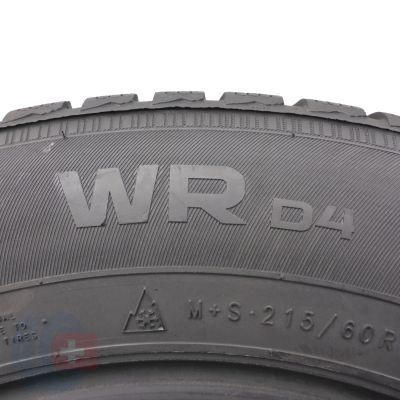 6. 2 x NOKIAN 215/60 R16 99H XL WR D4 Zima 2017  7-7,6mm