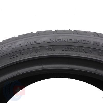 4. 2 x CONTINENTAL 225/40 R18 92Y SportContact 2 Lato 2016 Nieużywane