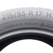 5. Opony 215/55 R17 2x CONTINENTAL 94H WinterContact TS870P Zimowe 2022 6,8-7mm