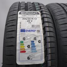 2. Opony 205/50 R17 2x CONTINENTAL 89V PremiumContact6 Letnie 2022 Nieużywane