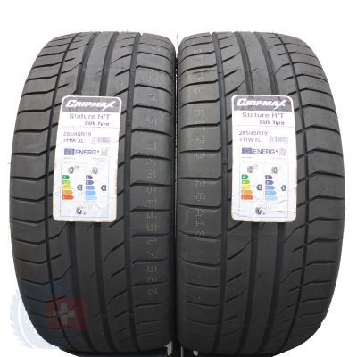 Opony 285/45 R19 2x GRIPMAX 111W XL Stature H/T Letnie 2020 Jak Nowe Nieużywane