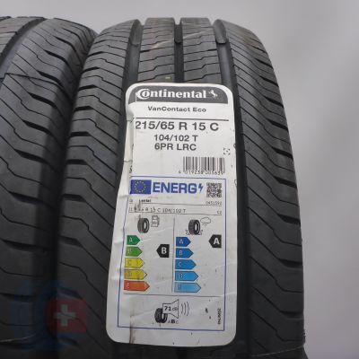 3. Opony 215/65 R15C 2x CONTINENTAL 104/102T VanContact Eco letnie 2022