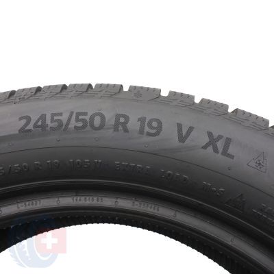 6. 4 x CONTINENTAL 245/50 R19 105V XL WinterContact TS860S BMW RunFlat Zima 2020 7-8,2mm Jak Nowe