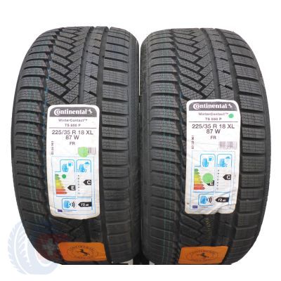 2 x CONTINENTAL 225/35 R18 87W XL WinterContact TS850P Zima 2018 Jak Nowe