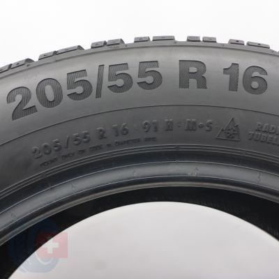 6. Opony 205/55 R16 4x CONTINENTAL 91H ContiWinterContact Ts850 Zimowe 2017 7-7,8mm