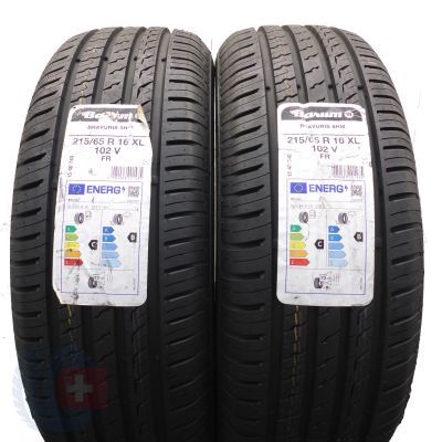 3. Opony 215/65 R16 4x BARUM 102V XL Bravuris 5 Letnie 2023 Jak Nowe
