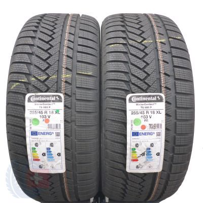 4. 4 x CONTINENTAL 255/45 R18 102V XL WinterContact TS850P Zima 2021 Jak Nowe