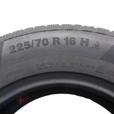 7. Opony 225/70 R16 4x CONTINENTAL 103H WinterContact TS 850 P SUV Zimowe 2022 Jak Nowe