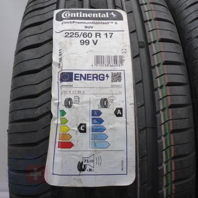 2. Opony 225/60 R17 4x CONTINENTAL 99V ContiPremiumContact5 SUV Letnie 2021 Nieużywane 2. Opony 225/60 R17 4x CONTINENTAL 99V ContiPremiumContact5 SUV Letnie 2021 Nieużywane