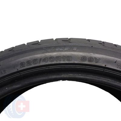 4. 2 x BRIDGESTONE 225/40 R19 89Y Potenza S001 BMW Run Flat Lato 7mm 2019