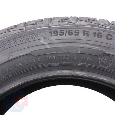 7. 4 x CONTINENTAL 195/65 R16C 104/102T ContiVanContact 100 Lato 2018 Jak Nowe Nieużywane