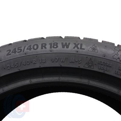 6. 4 x CONTINENTAL 245/40 R18 97W XL WinterContact TS870P Zima 2022 8,5-8,8mm