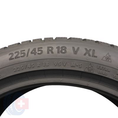6. 4 x CONTINENTAL 225/45 R18 95V XL WinterContact TS870P Zima 2021 7-7,3mm