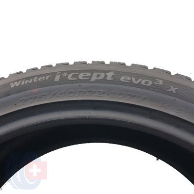 4. 2 x HANKOOK 275/40 R22 107V XL Winter I Cept evo 3x W330A Zima 2022 6,7mm