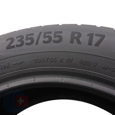 4. 1 x CONTINENTAL 235/55 R17 103V WinterContact TS870P Zima 2022 Jak Nowa 8,7mm