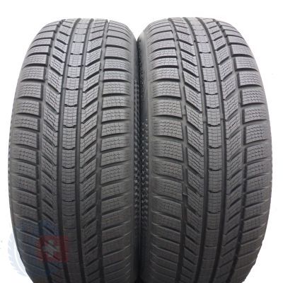 Opony 215/55 R18 2x CONTINENTAL 99V XL WinterContact TS 870 P Zimowe 2023 9 i 8,8mm Jak Nowe
