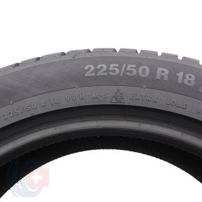2. Opona 225/50 R18 1x CONTINENTAL 99H XL AO ContiWinterContact TS830P Zimowa 2022 9mm